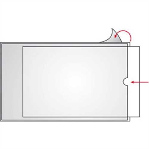 VELOFLEX Beschriftungsfenster VELOCOLL, selbstklebend, A4, 215 x 297 mm (100 Stück)