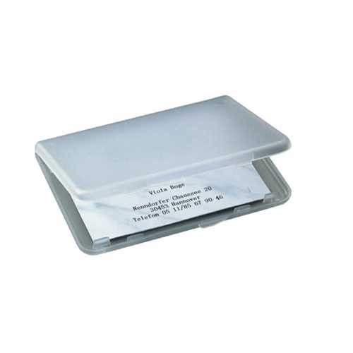 SIGEL Visitenkartenbox, Kunststoff, 123,5 x 74 x 15 mm, für: 25 Karten, Kartengröße: 85 x 56 mm, far