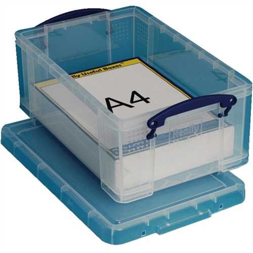 Really Useful Box Aufbewahrungsbox, PP, 9 l, 39,5 x 25,5 x 15,5 cm, farblos, transparent