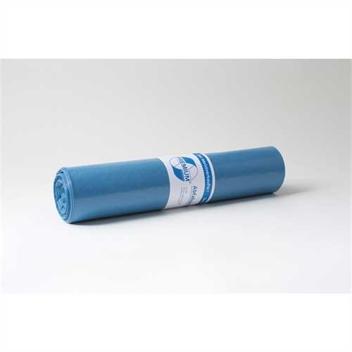 DEISS Müllsack PREMIUM, PE-LD (RC), 0,06 mm, 120 l, 700 x 1.100 mm, blau (25 Stück)