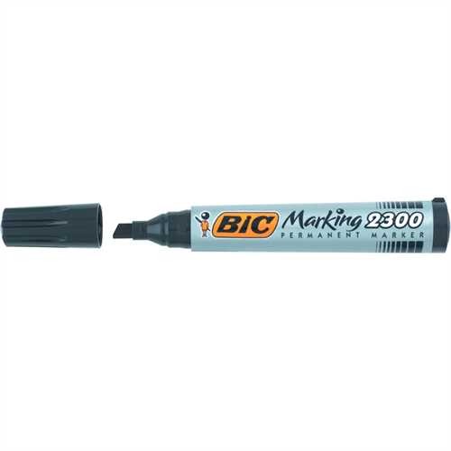 BIC Permanentmarker Marking™ 2300, Keilspitze, 3,7 - 5,5 mm, Schreibfarbe: schwarz
