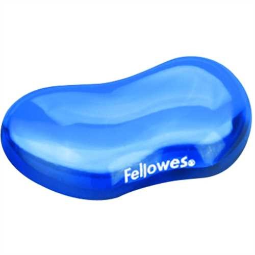 Fellowes Handgelenkauflage Crystals™Gel, für Maus, 12,3 x 8,7 cm, Stärke: 2,5 cm, blau