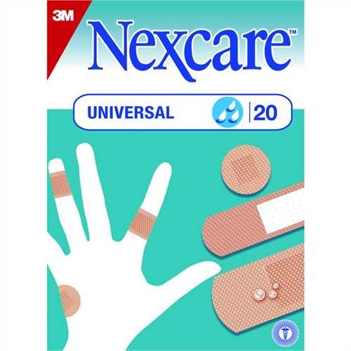 Nexcare™ Pflaster UNIVERSAL, sortierte Größen, braun (20 Stück)