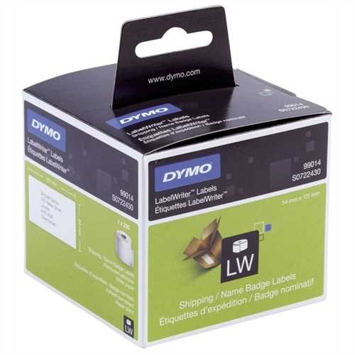 DYMO Etikett LabelWriter, Versandetikett, permanent, Papier, 101 x 54 mm, weiß (220 Stück)