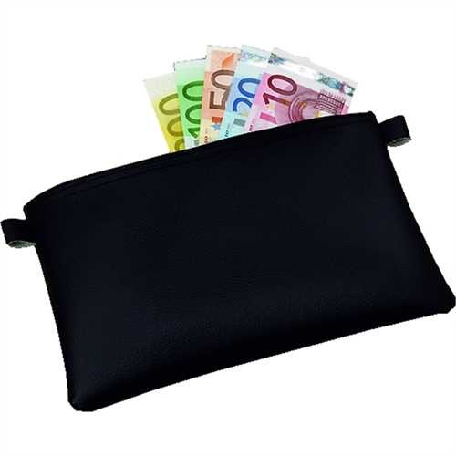 KÖLSCH Geldtasche Banktasche, Kunstleder, 270 x 170 mm, schwarz
