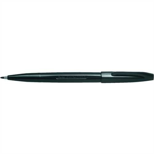 Pentel Faserschreiber, Sign Pen, mit Kappe, 0,8 mm, Schreibfarbe: schwarz
