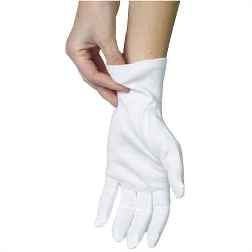 PAPSTAR Handschuh, unsteril, Baumwolle, Größe: XXL, weiß (12 Paare)