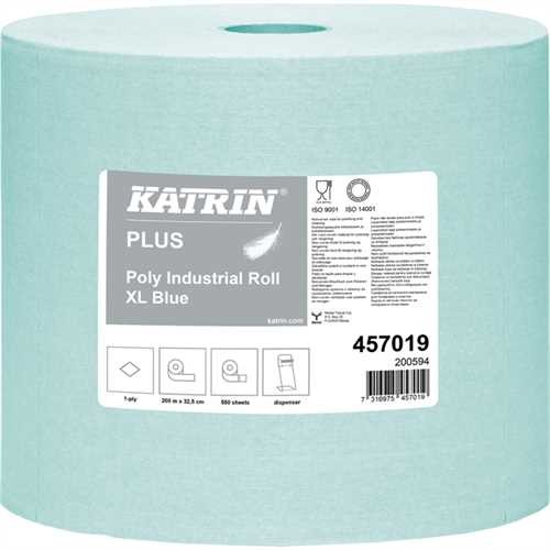 KATRIN Wischtuch Plus Poly Roll XL, 1lagig, auf Rolle, 550 Tücher, 32,5 x 36,5 cm