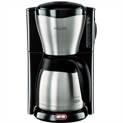 PHILIPS Kaffeemaschine, ThermInox, mit: Thermokanne, 1,2 l, für: 10 - 15 Tassen, 22,1 x 25,5 x 37 cm