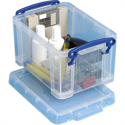 Really Useful Box Aufbewahrungsbox, PP, 1,6 l, 19,5 x 13,5 x 11 cm, farblos, transparent