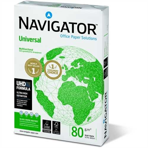 NAVIGATOR Multifunktionspapier UNIVERSAL, A3, 80 g/m², holzfrei, hochweiß, matt (500 Blatt)