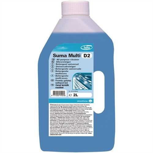 Suma Allzweckreiniger Multi D2, flüssig, Flasche, blau (2 l)