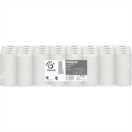 Papernet Toilettenpapier STANDARD, RC, 1lagig, auf Rolle, 400 Blatt, 9,6 x 11,6 cm, natur (64 Rollen