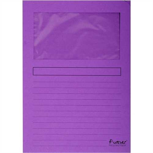 EXACOMPTA Sichtmappe Forever, Karton (RC), 120 g/m², A4, 22 x 31 cm, fuchsia (100 Stück)