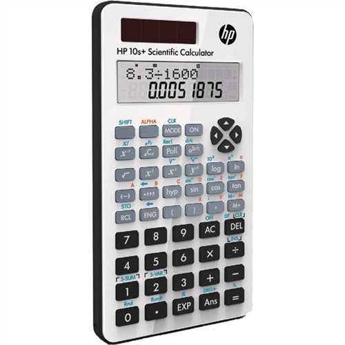 HP Taschenrechner, 10s+, Solar-/Batteriebetrieb, Punktmatrix/Segment, 10stellig, 2zeilig, 77,2 x 147