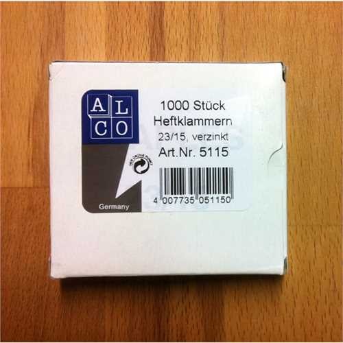 ALCO Heftklammer, 23/15, verzinkt (1.000 Stück)