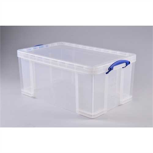 Really Useful Box Aufbewahrungsbox, PP, 64 l, 71 x 44 x 31 cm, farblos, transparent