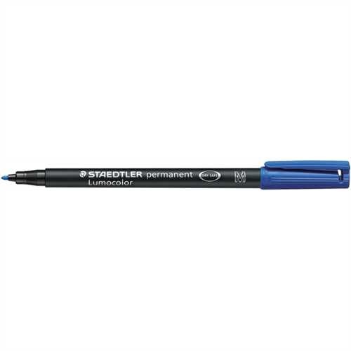 STAEDTLER OH-Stift, Lumocolor 317, M, nachfüllbar, permanent, 1 mm, Schaftfarbe: schwarz, Schreibfar