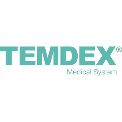 TEMDEX Eimer, für Spezialwischtuch mit Drehdeckel, Kunststoff, rund, 5,5 l, weiß/blau (4 Stück)
