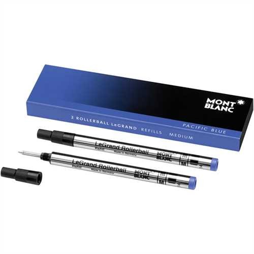 MONTBLANC Tintenkugelschreibermine, M, Schreibfarbe: pacific blue (2 Stück)