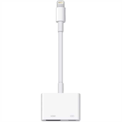 APPLE Adapter Lightning Digital AV, Lightning/HDMI™/Lightning - Stecker/2 x Buchse, weiß