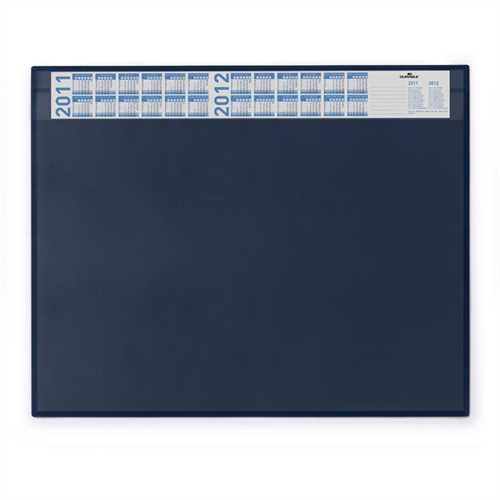 DURABLE Schreibunterlage, mit auswechselbarer Vollsichtauflage, 65 x 52 cm, blau