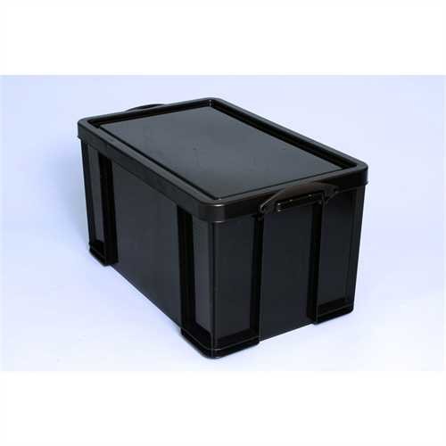 Really Useful Box Aufbewahrungsbox, PP, 84 l, 71 x 44 x 38 cm, schwarz