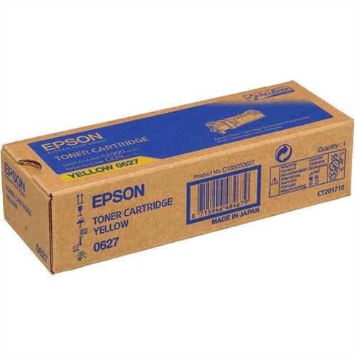 EPSON Toner, C13S050627, 0627, original, gelb, 2.500 Seiten