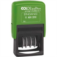 COLOP Datumstempel Green Line, EINGANG, 45 x 24 mm, Schrifthöhe: 4 mm, Druckfarbe: blau/rot COLOP Datumstempel Green Line, EINGANG, 45 x 24 mm, Schrifthöhe: 4 mm, Druckfarbe: blau/rot