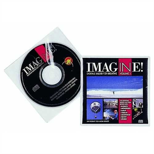 DURABLE CD-Hülle, PP, für: 2 CDs/DVDs, farblos (10 Stück)