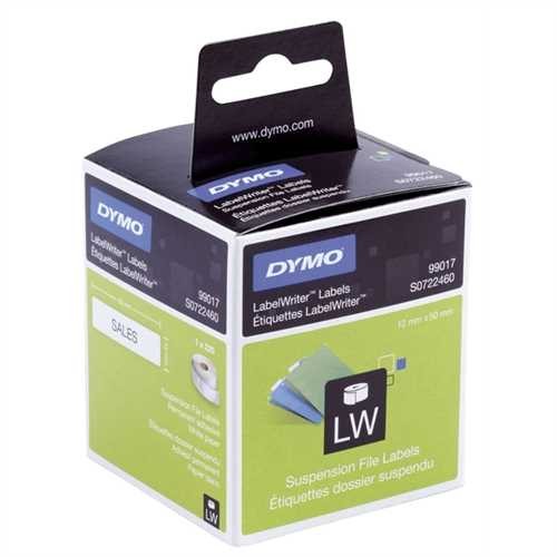 DYMO Etikett LabelWriter, Hängeablage, Papier, 50 x 12 mm, weiß (220 Stück)