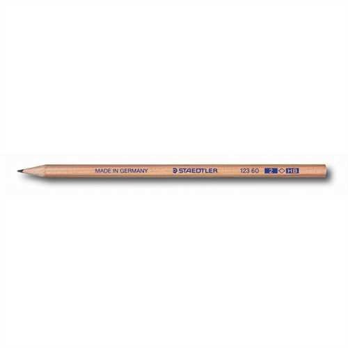 STAEDTLER Bleistift 123 60, HB, Schaftfarbe: natur (12 Stück)