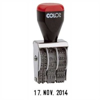 COLOP Datumstempel, mechanisch, Monat in Buchstaben, Schrifthöhe: 4 mm COLOP Datumstempel, mechanisch, Monat in Buchstaben, Schrifthöhe: 4 mm
