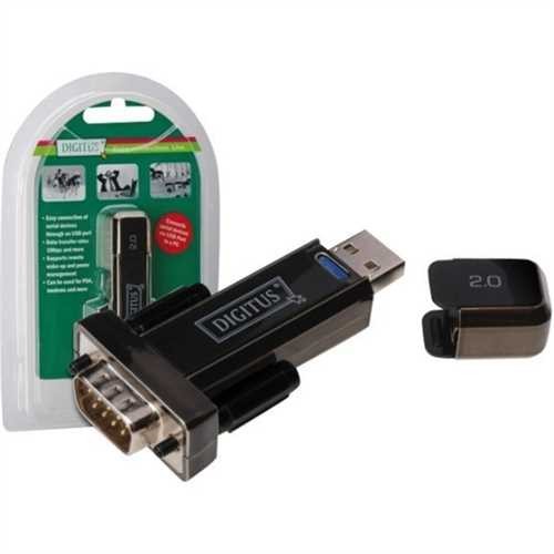 DIGITUS Adapter, USB A/RS232 Sub D9 - Stecker/Stecker