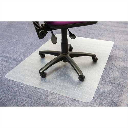 CLEARTEX Bodenschutzmatte advantagemat, für Teppichböden, Vinyl, rechteckig, 120 x 150 cm, farblos,