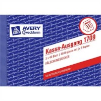 AVERY Zweckform Ausgabebeleg, A6 quer, 3fach, selbstdurchschreibend, 1. / 2. / 3. Blatt bedruckt, Pa AVERY Zweckform Ausgabebeleg, A6 quer, 3fach, selbstdurchschreibend, 1. / 2. / 3. Blatt bedruckt, Pa