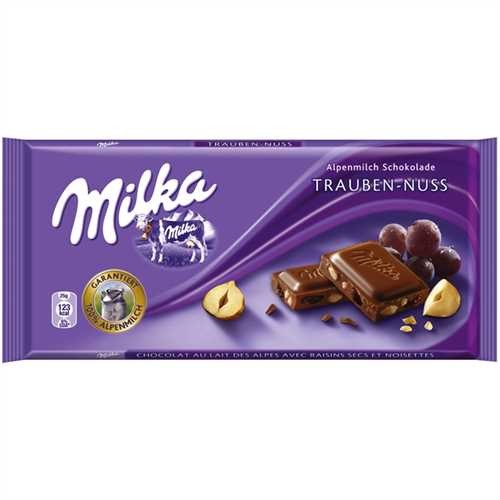 Milka Schokoladentafel, TRAUBEN-NUSS (100 g)