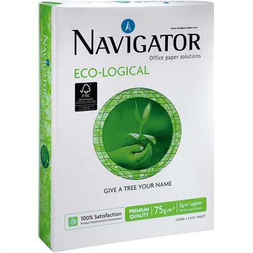 NAVIGATOR Multifunktionspapier ECO-LOGICAL, A3, 75 g/m², holzfrei, weiß (500 Blatt)