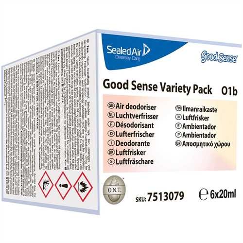 Diversey Duftnachfüllung, Good Sense Variety Pack, Nachfüllung, 12 x 20 ml, Magnolia/Mimosa/Toscane/