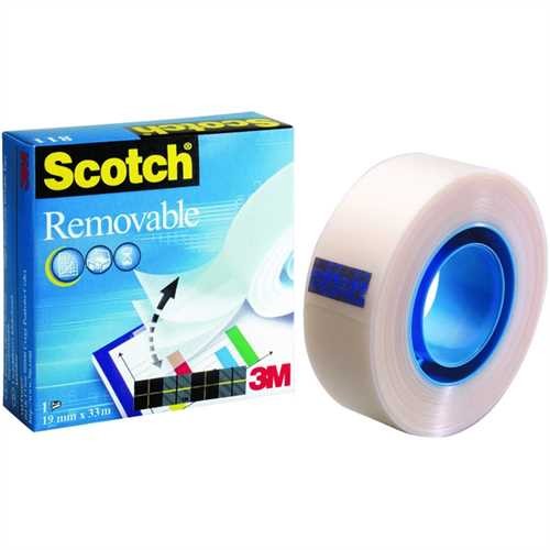 Scotch Klebeband Magic™ Tape 811, selbstklebend, ablösbar, 19 mm x 33 m, transparent (1 Rolle)