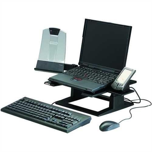 3M™ Laptopständer LX500, 33 x 33 x 10,2 - 15,2 cm, schwarz