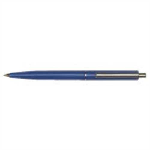 Simply™ Kugelschreiber, Druckmechanik, M, Schaftfarbe: blau, Schreibfarbe: blau (50 Stück)