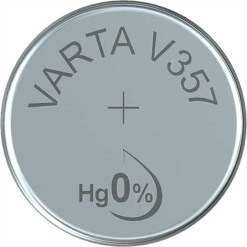 VARTA Knopfzelle, Silber, SR44, V357, 1,55 V, 155 mAh