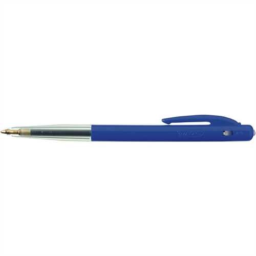 BIC Kugelschreiber M10™ clic, Einweg, Druckmechanik, F, 0,3 mm, Schreibfarbe: blau