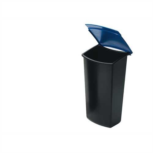 HAN Abfalleinsatz MONDO, Kunststoff, Klappdeckel, 3 l, blau