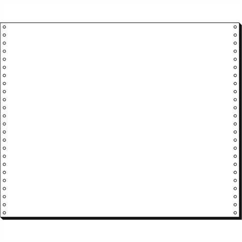 SIGEL Tabellierpapier, 375 x 304,8 mm, 1fach, 60 g/m², blanko, weiß (2.000 Blatt)