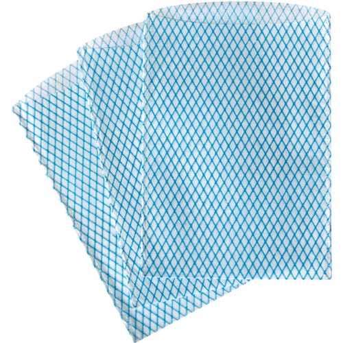 TEMDEX Waschhandschuh, Vlies, 16 x 23 cm, blau/weiß, 20 x 50 Stück (1.000 Stück)