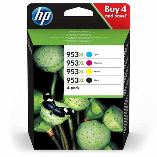 HP Tintenpatrone, 953XL, original, cyan/magenta/gelb/schwarz, 2.000/1.600 Seiten (schwarzweiß/farbig