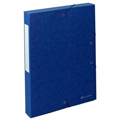 EXACOMPTA Dokumentenbox Exabox, Manilakarton, A4, 24 x 4 x 32 cm, blau