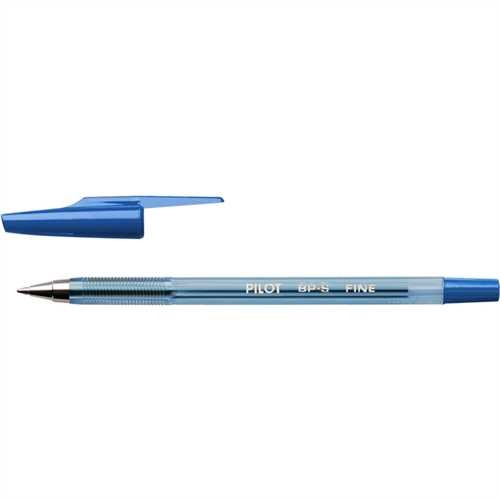 PILOT Kugelschreiber BP-S, nachfüllbar, mit Kappe, F, Schreibfarbe: blau